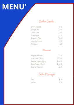 menu card templates 