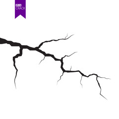 Ground cracks. Earthquake and ground cracks, hole effect, craquelure and damaged wall texture. Vector illustrations can be used for topics earthquake, crash, destruction.