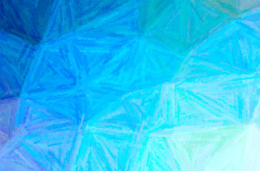 Abstract illustration of blue and green Long brush Strokes Pastel background