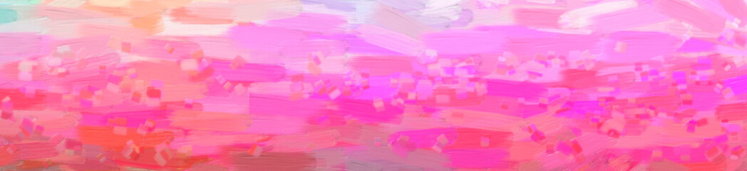 Abstract illustration of pink, purple Oil Paint with big brush background