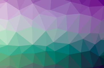 Illustration of abstract Green, Purple horizontal low poly background. Beautiful polygon design pattern.