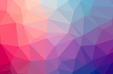 Obraz premium Illustration of abstract Pink, Purple, Red horizontal low poly background. Beautiful polygon design pattern.