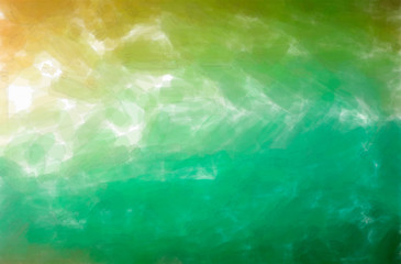 Abstract illustration of green, yellow Watercolor with low coverage background