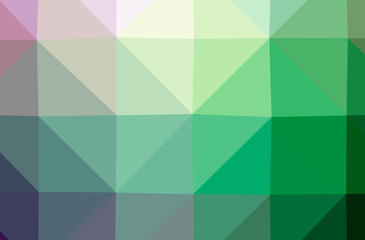 Illustration of abstract Green, Yellow horizontal low poly background. Beautiful polygon design pattern.