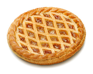 Treacle Tart, isolated against a white background