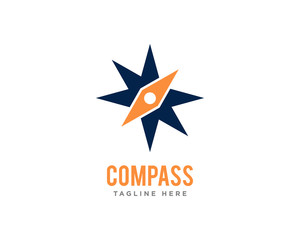 Obraz premium Compass Logo Icon Design Vector