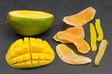 Mango fruit and candied mango