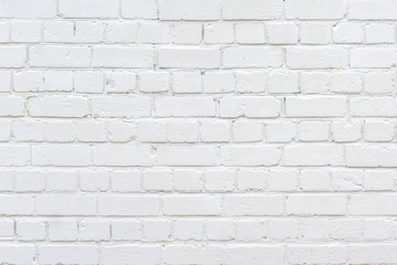 White background of painted brick wall texture