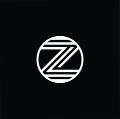 Initial based modern and minimal Logo. Z ZZ ZZZ letter trendy fonts monogram icon symbol. Universal professional elegant luxury alphabet vector design
