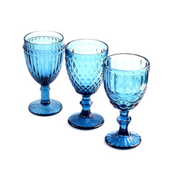 colored glass isolated 