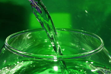 water drops on glass, 