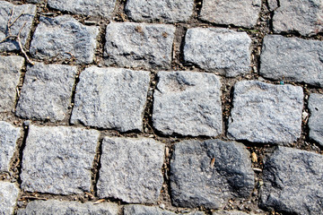 Stone, a shabby road. Background.