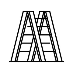 Repair stairs line icon, concept sign, outline vector illustration, linear symbol.