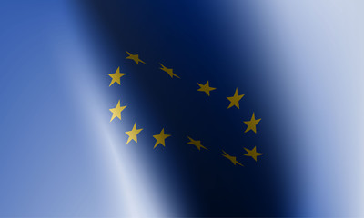 wave flag of country with shadow and glare in illustration