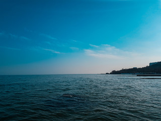 Fototapeta na wymiar beautiful landscape of the Odessa coast of the Black Sea