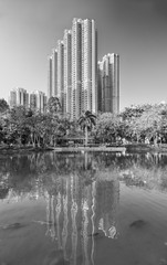 Obraz premium High rise residential building in Hong Kong city