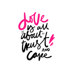 Inspirational quotes for your design. Hand lettering illustration