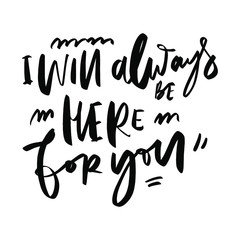 Inspirational quotes for your design. Hand lettering illustration