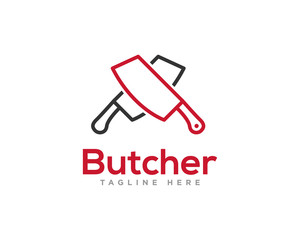 Butcher Logo Icon Design Vector