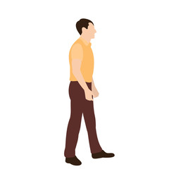 Fototapeta premium vector, isolated, in a flat style guy, man