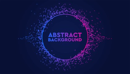 Dynamic abstract flow particles background template.