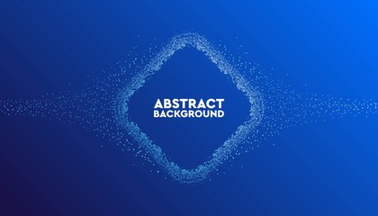 Dynamic abstract flow particles background template.