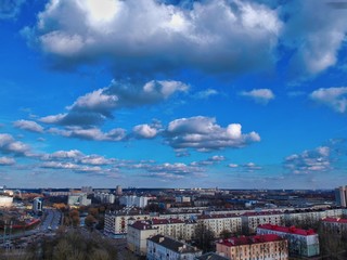 Aerial view of Minsk, Belarus