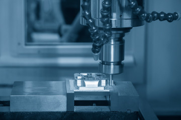  The CNC milling machine rough cutting  the injection mold parts by  solid ball  endmill tools. The mold and die manufacturing process by machining center with the solid carbide endmill tools.