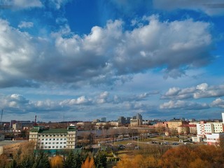 Aerial view of Minsk, Belarus