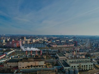 Obraz premium Aerial view of Minsk, Belarus