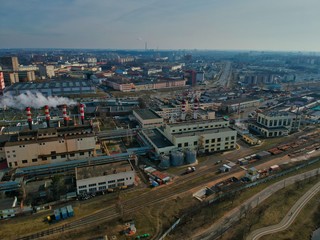 Obraz premium Aerial view of Minsk, Belarus