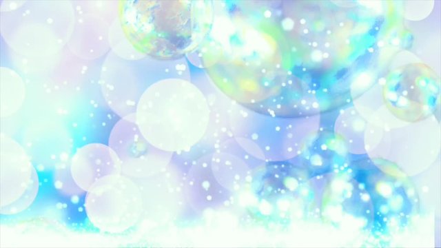 シャボン玉　キラキラ　ループ