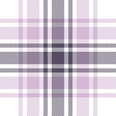 Plaid pattern seamless vector background. Herringbone pixel check plaid for scarf, flannel shirt, blanket, or other autumn winter fashion textile design.