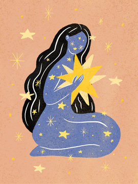 Cosmic  star goddess
