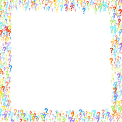 Question marks Quiz doubt survey faq public poll.