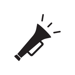 trumpet icon design, flat style icon collection