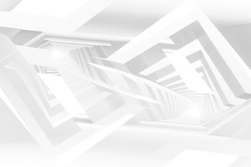 Fototapeta premium Abstract 3d white digital graphic background