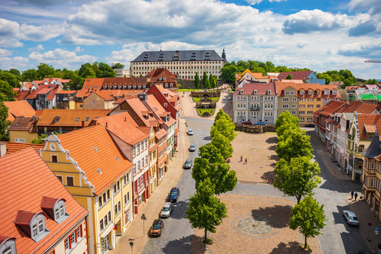 Townscape of Gotha in Thuringia