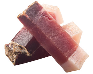 Speck smoked ham sticks, paths