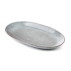gray plate dishware dish isolated