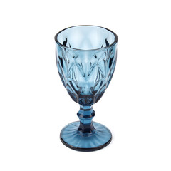 colored glass isolated empty