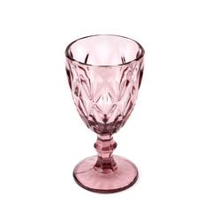 colored glass isolated empty