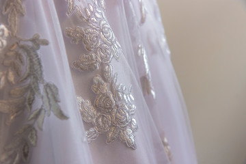 detalhes de vestido de noiva
