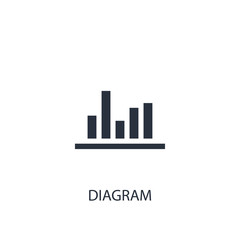 Diagram icon. Simple business element illustration.