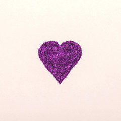 Fototapeta premium Glitter purple heart