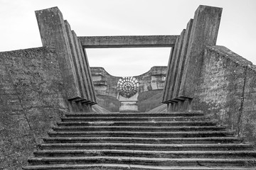 The Monument to the Revolution of the People of Moslavina in Bjelovar-Bilogora County, central Croatia - a Yugoslavia era world war two memorial 