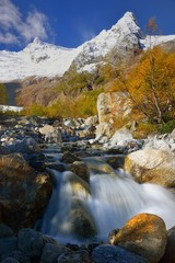 Morning in mountains