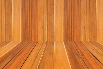 Woods board background. Painted wood wall for interior design background. Painted wood wall for interior design background. Product showcase empty room.Creative design 