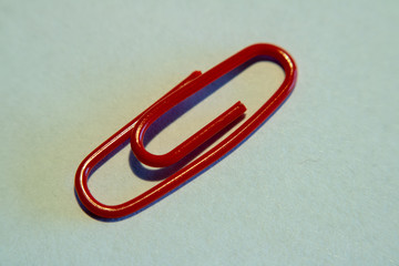 paperclip on white background