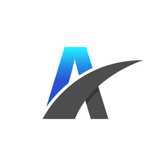 Initial letter A logo design